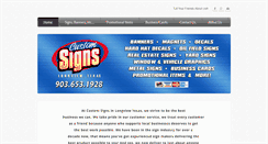 Desktop Screenshot of customsignstx.com